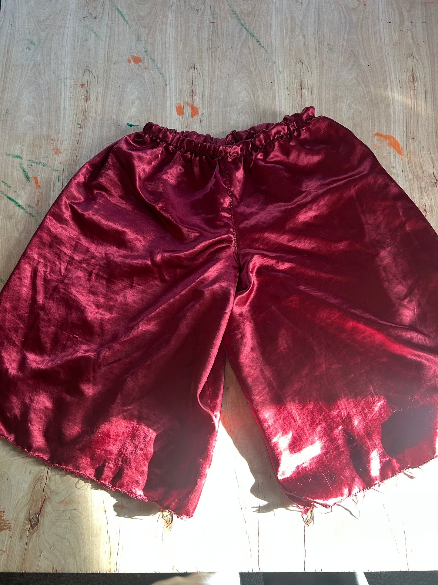 Red jama jorts